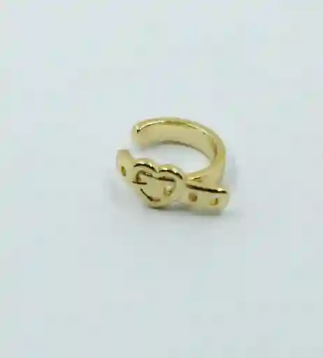 Earcuff Dorado Correa De Corazon
