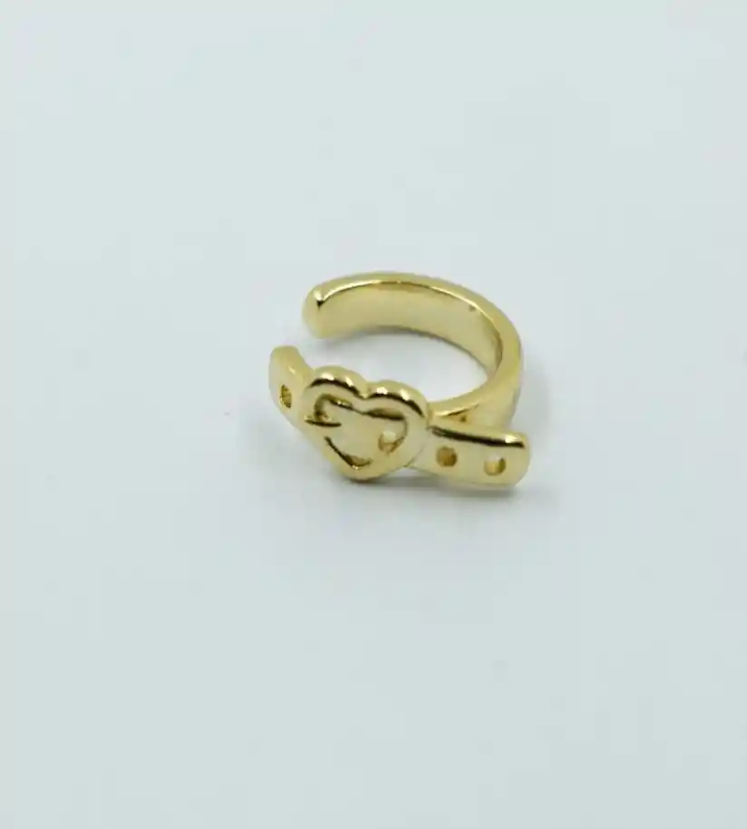 Earcuff Dorado Correa De Corazon