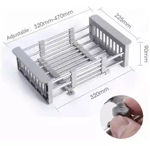 Escurridor De Platos Retractil Para El Lavaplatos