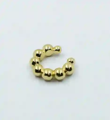 Earcuff Perlas Doradas Medianas