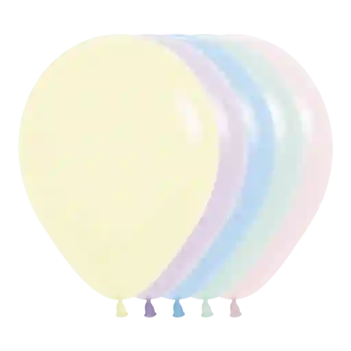 Bomba Globo Biodegradable De Latex Pastel Mate Surtida R12