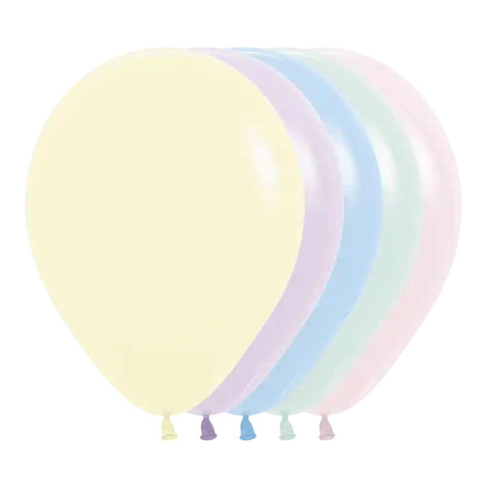 Bomba Globo Biodegradable De Latex Pastel Mate Surtida R12