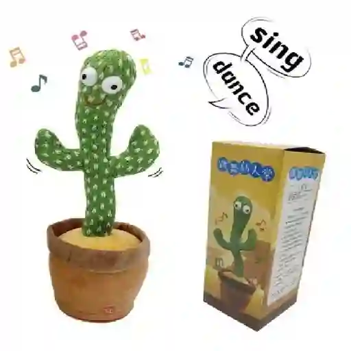 Cactus Bailarin Imita Voz, Musical, Bailarin Juguete Felpa