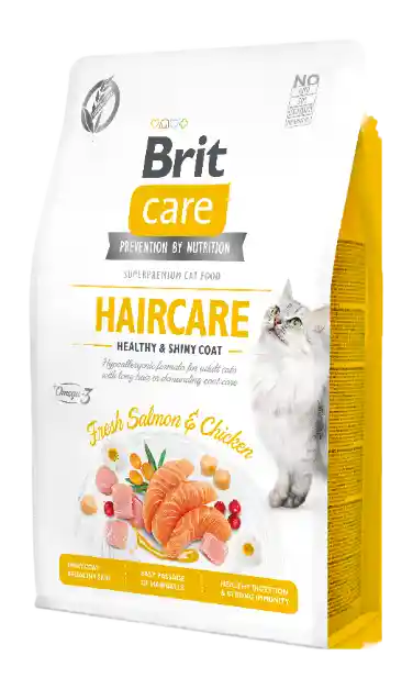 Brit Care Grain-free Feline Adulto Haircare Salmon & Chicken X 2 Kg