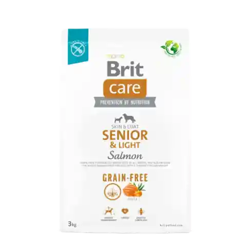 Brit Care Canine Grain-free Adulto Senior & Ligth Salmon X 3 Kg