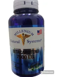 Betacaroteno 7500 Ui X 100 Softgels Millenium