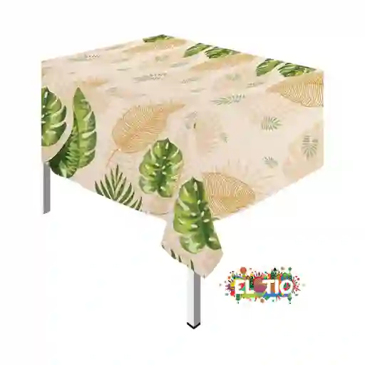 Mantel Peva Rectangular Hojas Tropicales