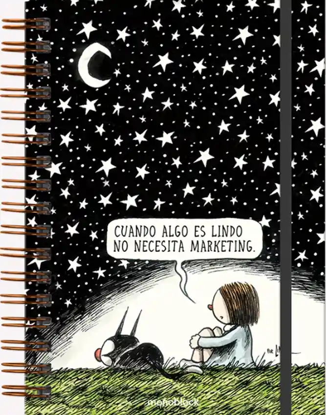 Cuaderno Rayado Noche Estrellada Argollado