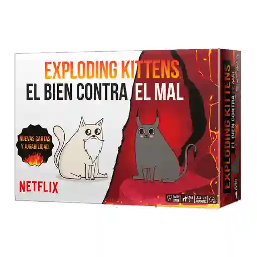 Juego De Mesa Exploding Kittens El Bien Contra El Mal