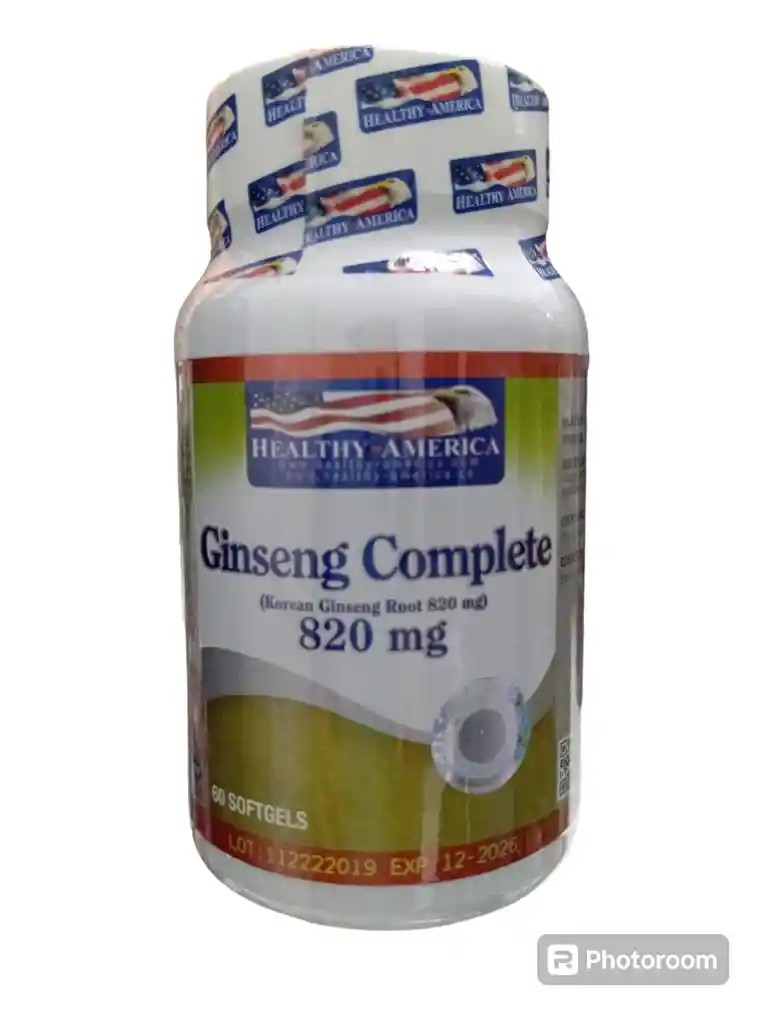 Ginseng Complete 820 Mg X 60 Softgels Healthy America