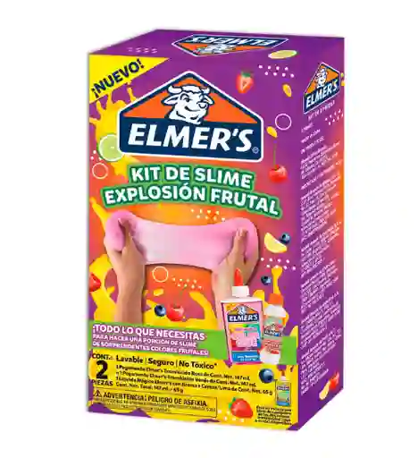 Kit De Slime Explosion Frutal Elmers Original De 147ml Mas 65g