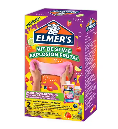 Kit De Slime Explosion Frutal Elmers Original De 147ml Mas 65g