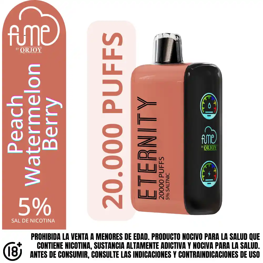 Vap Fume Peach Watermel Berry 20000pf 5%