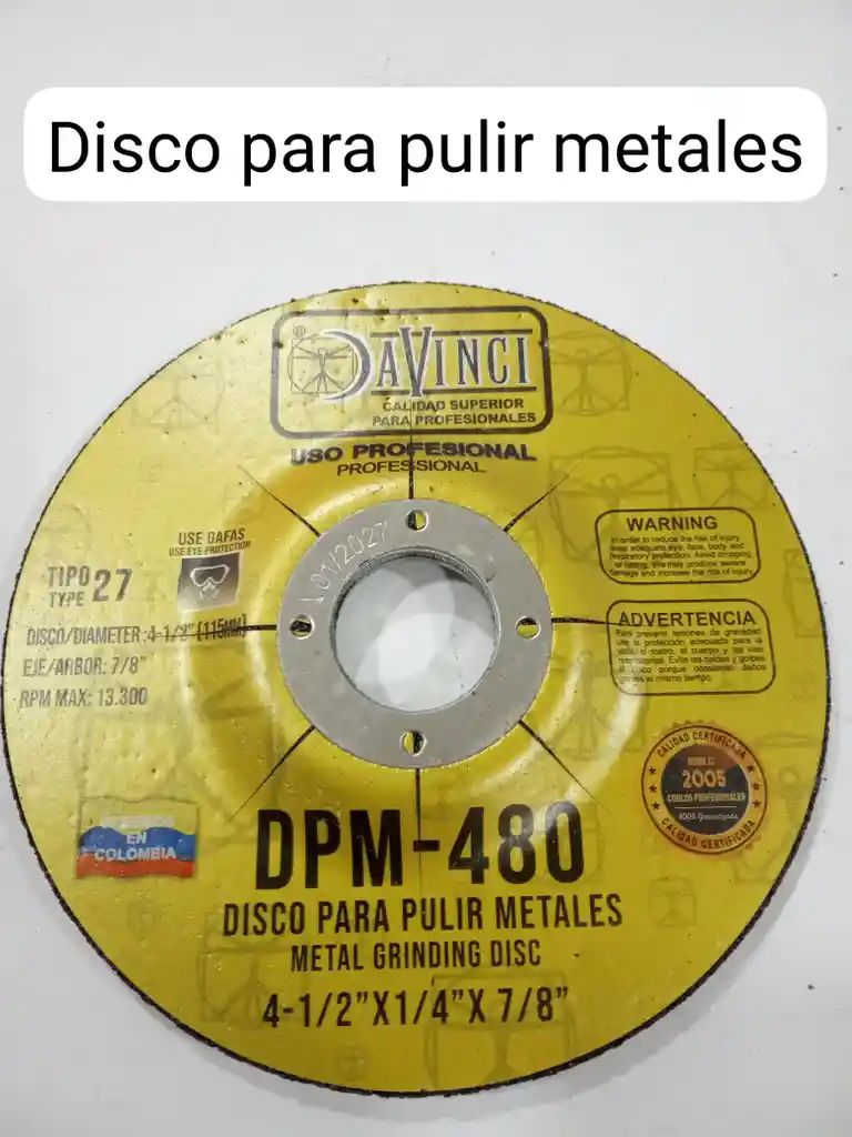 Disco Para Pulir Metales