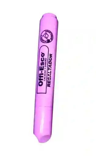 Resaltador Grueso Rosado Pastel Offi Esco Oe-540p