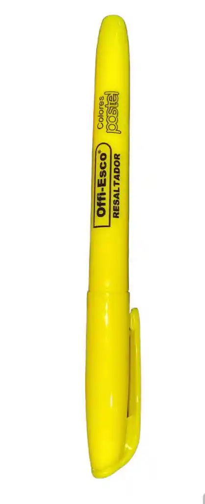 Resaltador Mediano Amarillo Pastel Offi Esco Oe-532