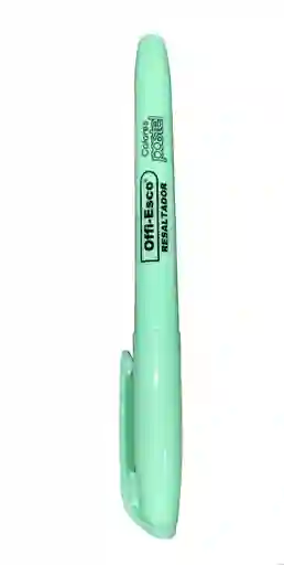 Resaltador Mediano Verde Pastel Offi Esco Oe-532