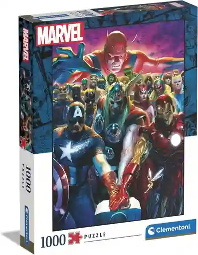 Rompecabezas 1000 Piezas De Marvel Los Vengadores Clementoni