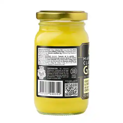 Mantequilla Clarificada Ghee 200g