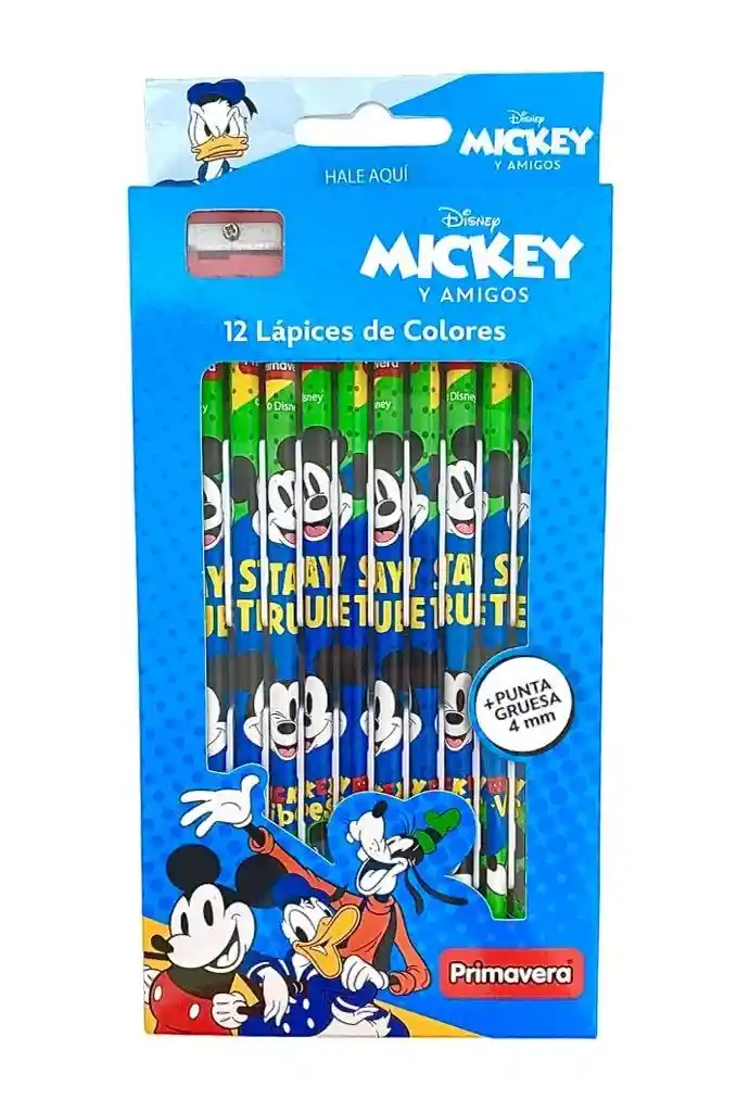 Caja De Colores Primavera X 12 Unidades Mickey