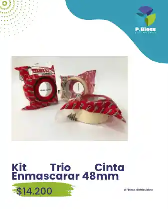 Kit Trio Cinta Enmascarar 48mm