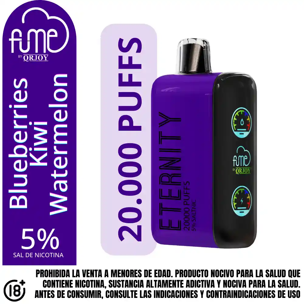 Vap Fume Blueberr Kiwi Waterm 20000pf 5%