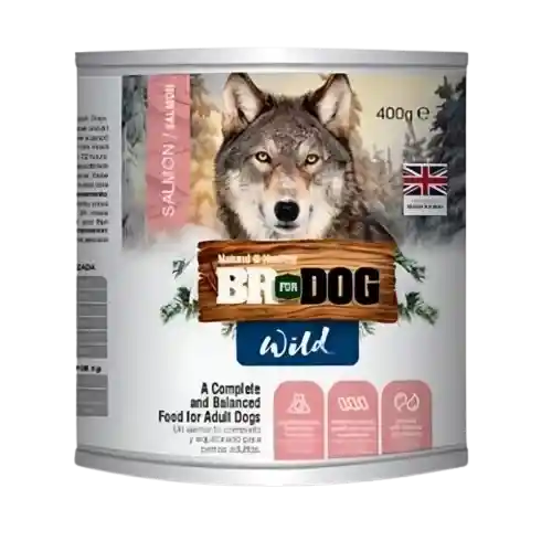 Br For Dog Wild Salmon Lata 400 Gr