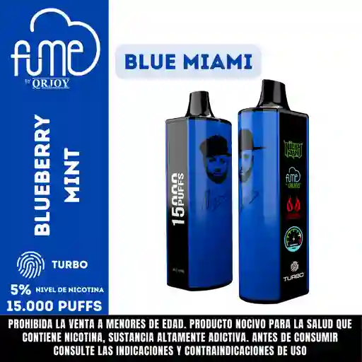 Vap Fume Nicky Jam Blue Miami 15000pf 5%