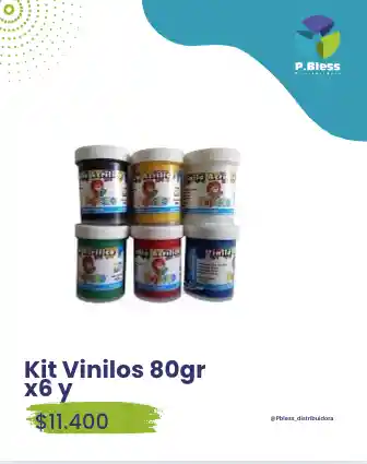 Kit Vinilos 80gr X6 Und