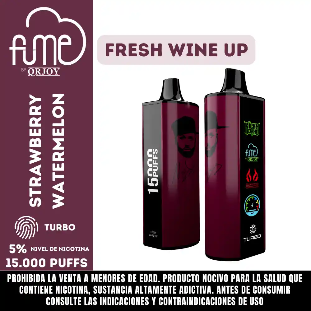 Vap Fume Nickyjam Fresh Wineup 15000p 5%