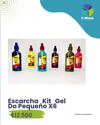 Escarcha Kit Gel Do Pequeño X6