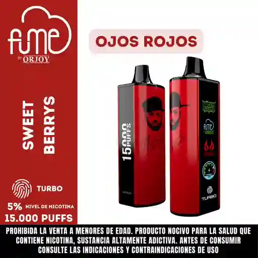 Vap Fume Nicky Jam Ojos Rojos 15000pf 5%