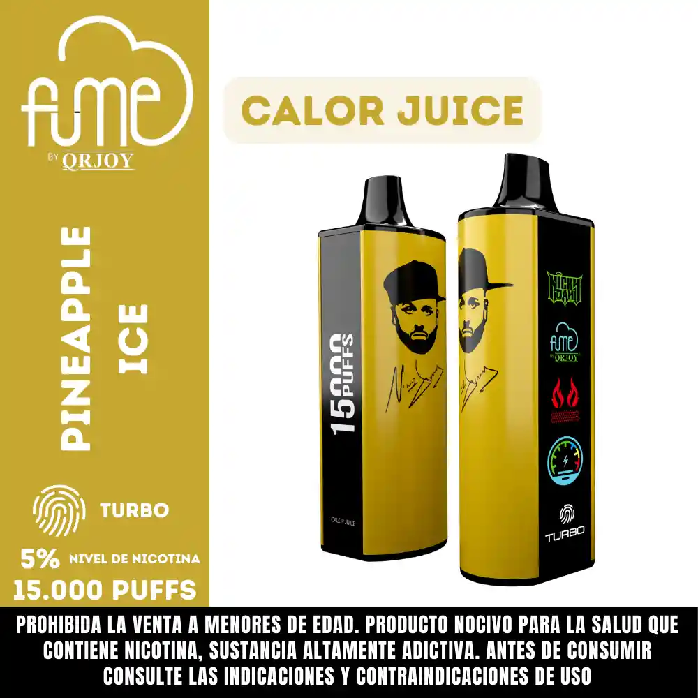 Vap Fume Nickyjam Calor Juice 15000pf 5%