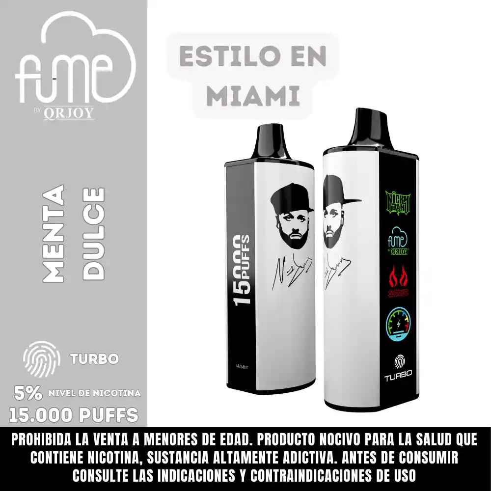 Vap Fume Nickyjam Estilo Miami 15000p 5%