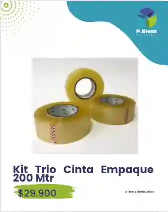 Kit Trio Cinta Empaque 200 Mtr