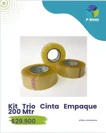 Kit Trio Cinta Empaque 200 Mtr