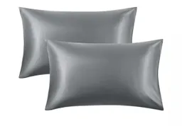 Funda Almohada Satin Saten Tipo Seda 76x50cm Set X 2