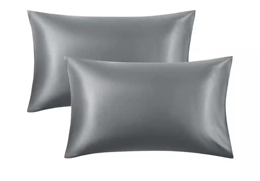 Funda Almohada Satin Saten Tipo Seda 76x50cm Set X 2