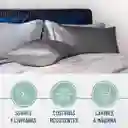 Funda Almohada Satin Saten Tipo Seda 76x50cm Set X 2