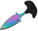Mini Navaja Daga Puño Tactica Supervivencia Camping Collar