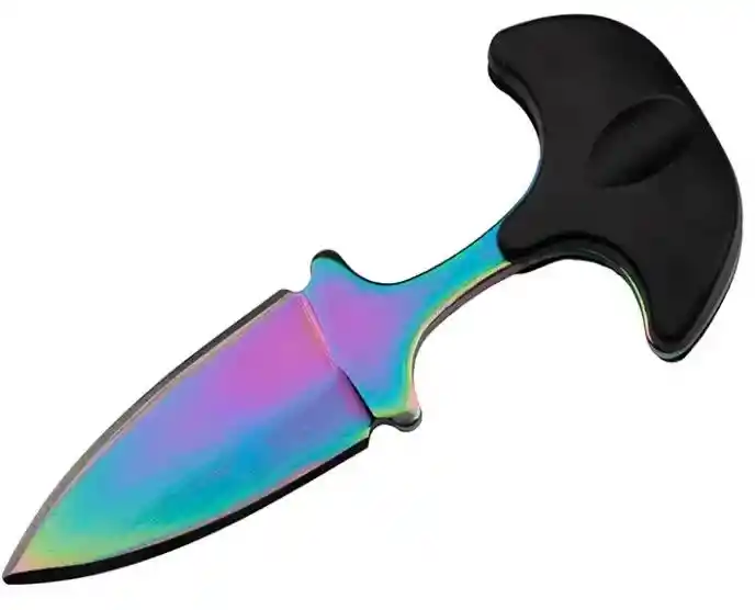 Mini Navaja Daga Puño Tactica Supervivencia Camping Collar