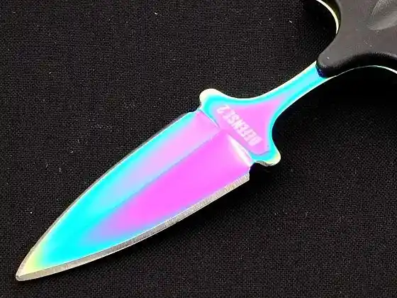 Mini Navaja Daga Puño Tactica Supervivencia Camping Collar