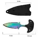 Mini Navaja Daga Puño Tactica Supervivencia Camping Collar