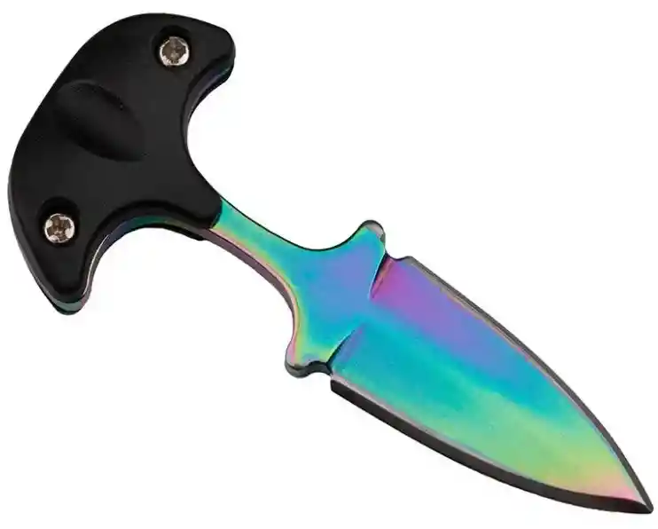 Mini Navaja Daga Puño Tactica Supervivencia Camping Collar