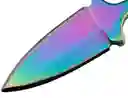 Mini Navaja Daga Puño Tactica Supervivencia Camping Collar