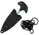 Mini Navaja Daga Puño Tactica Supervivencia Camping Collar