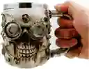 Vaso Taza Mug Decorativo Indio Calavera Medieval Coleccionable