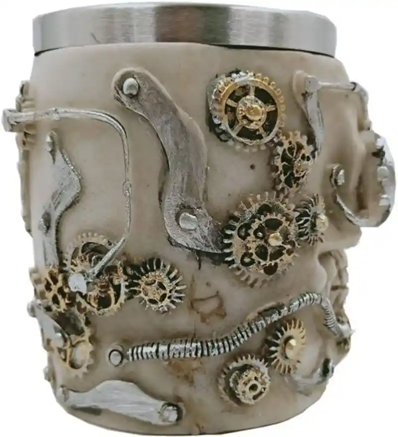 Vaso Taza Mug Decorativo Indio Calavera Medieval Coleccionable
