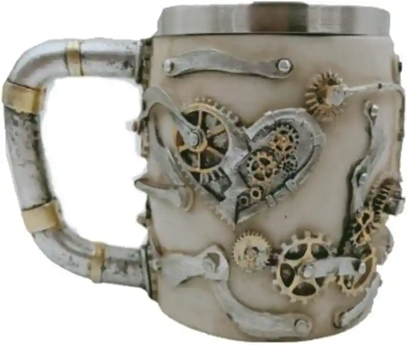 Vaso Taza Mug Decorativo Indio Calavera Medieval Coleccionable