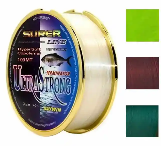 Linea Pesca Nylon Daywin Pro Super Line 0.35 Mm 12.00 Kg 100 M